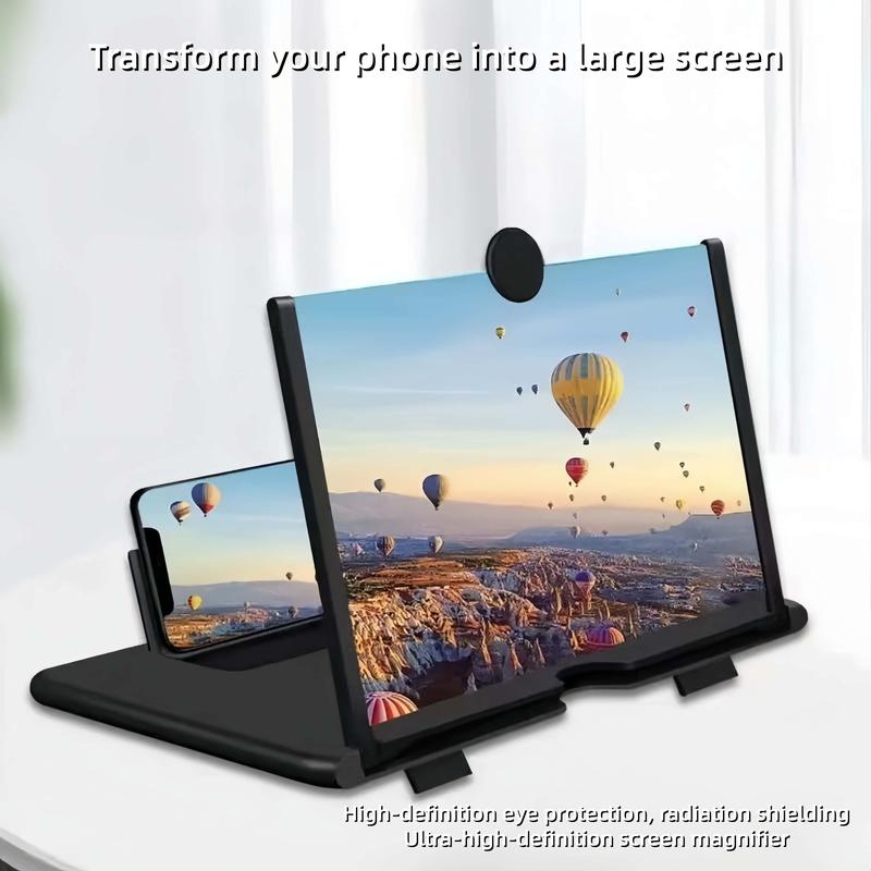 1 pc 12" Magnifying Screen for Mobile Phone, Ultra HD Screen Magnifier for Easy TV Viewing, Landscape Orientation, Eye Protection Use, Full-Screen Magnification for Mobile Phone